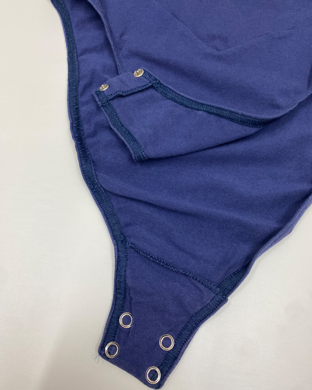 Jil Sander 1980s Basic Body Top Blue