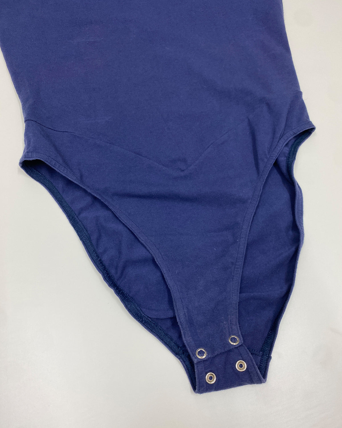 Jil Sander 1980s Basic Body Top Blue