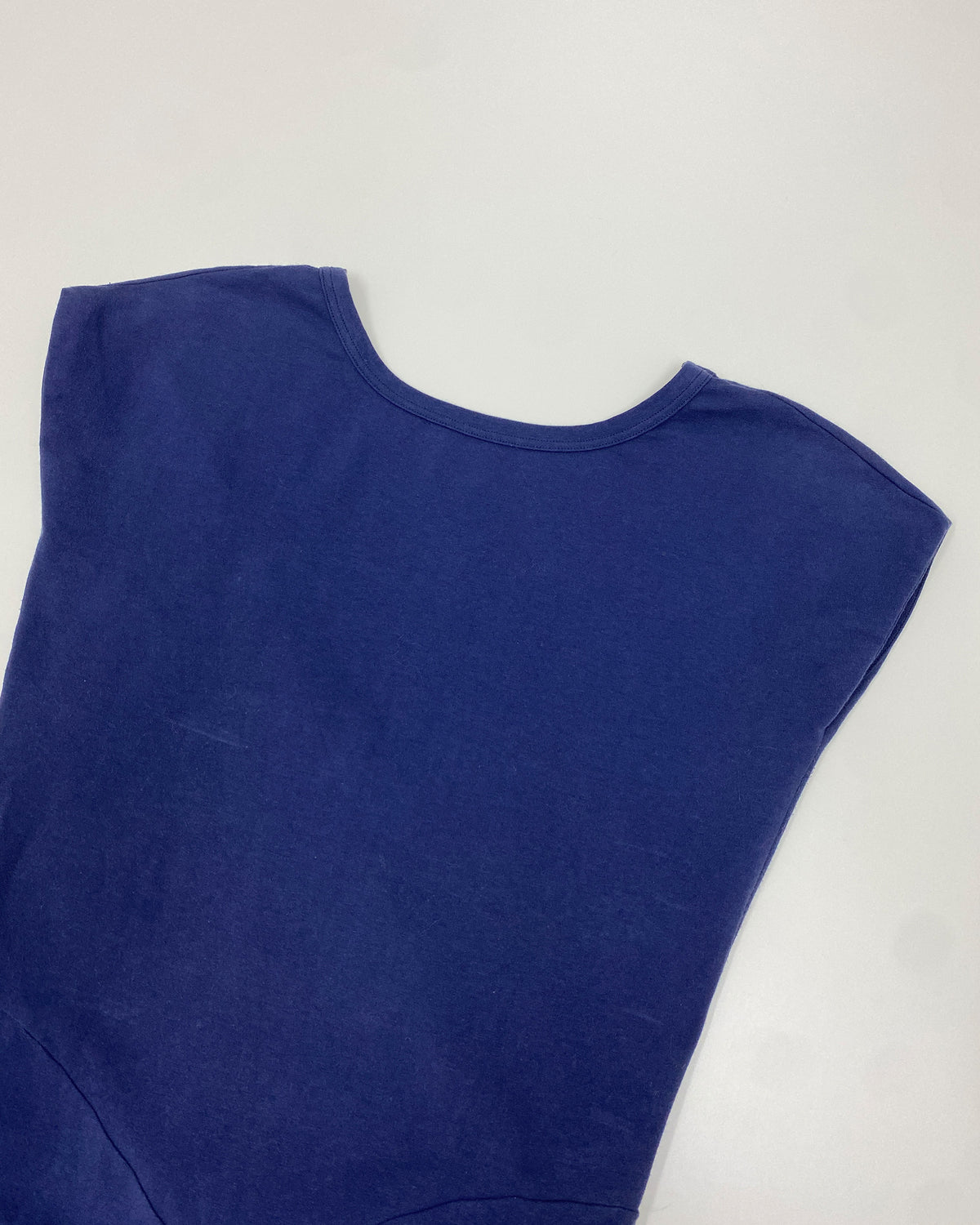 Jil Sander 1980s Basic Body Top Blue
