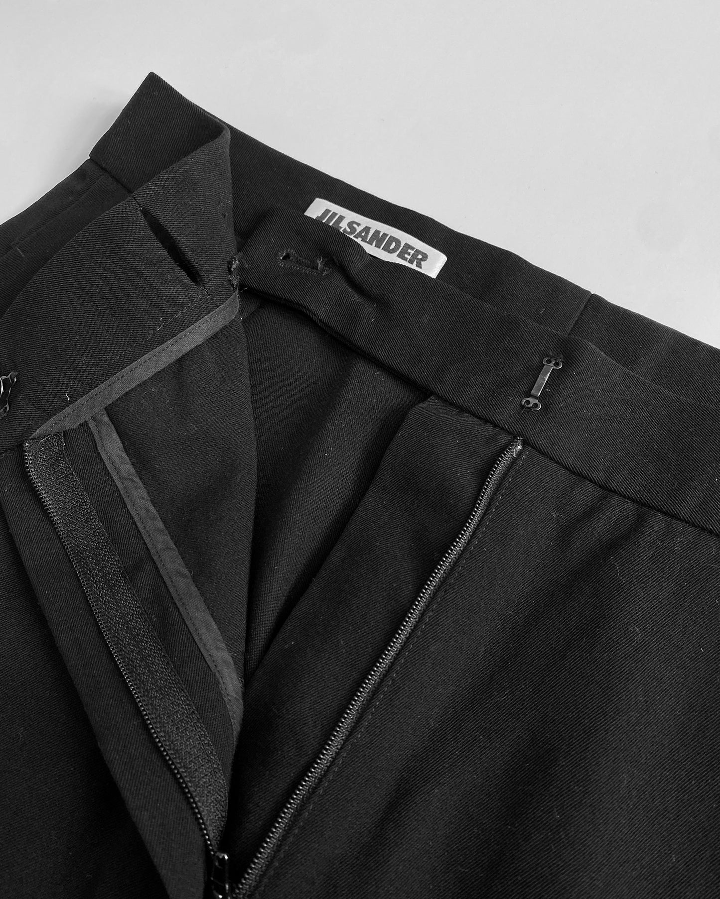 Jil Sander 1990s Wool Pants Black