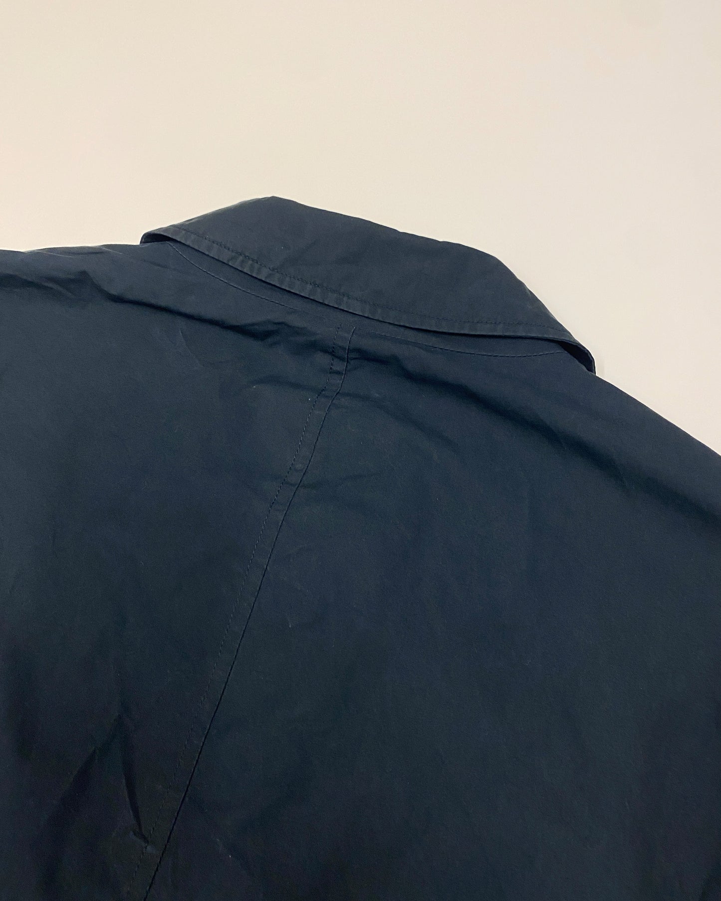Jil Sander SS2009 Short Zip Cotton Coat Navy