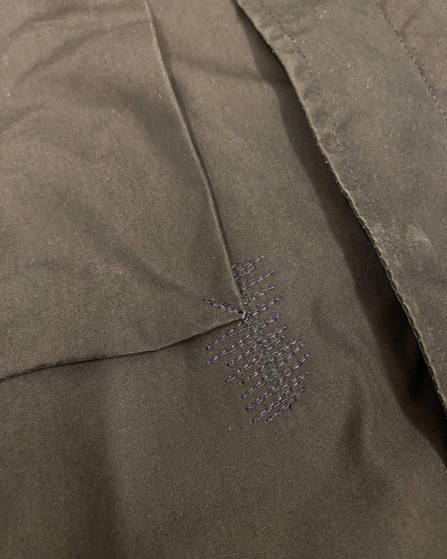 Jil Sander SS2009 Short Zip Cotton Coat Navy