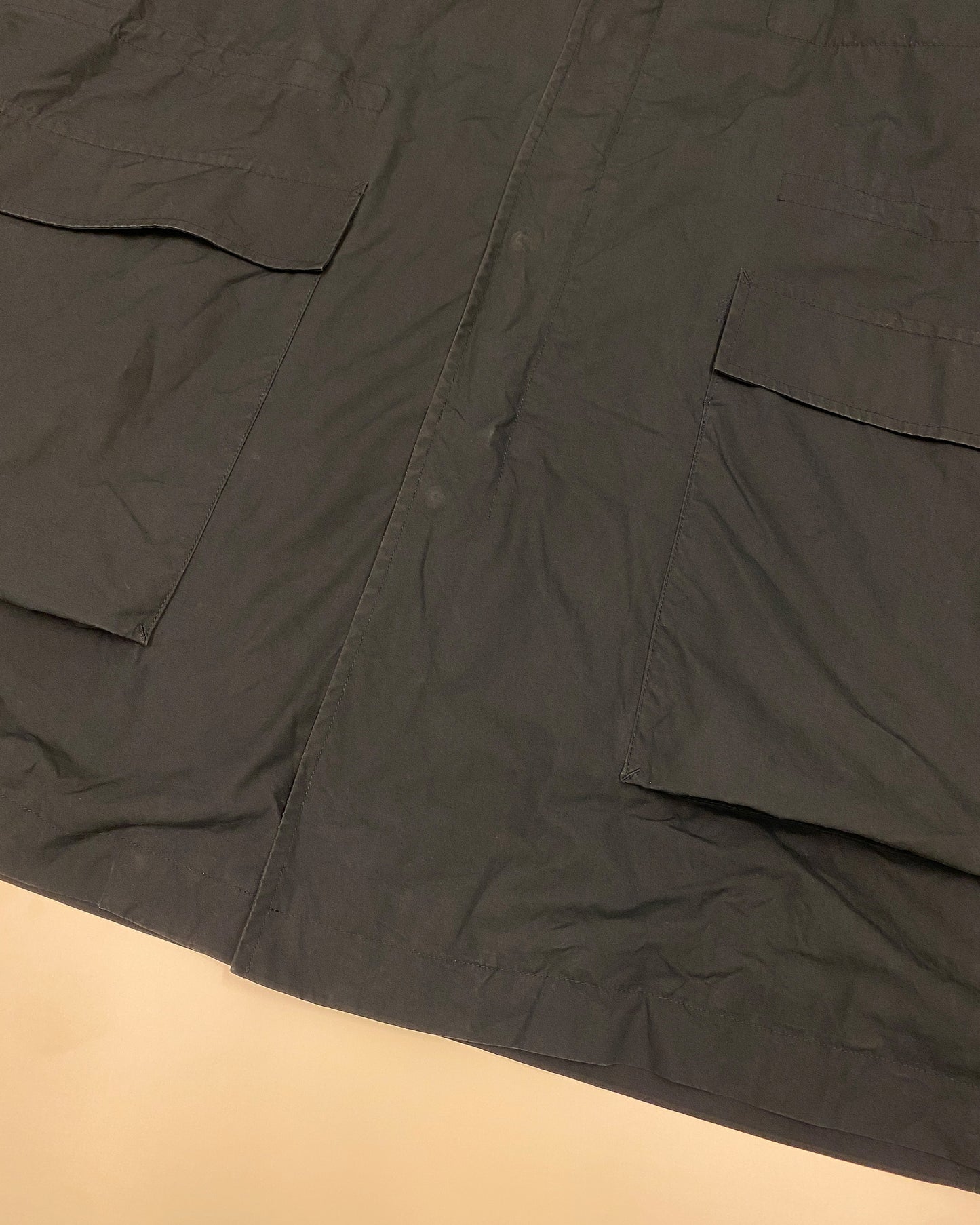 Jil Sander SS2009 Short Zip Cotton Coat Navy
