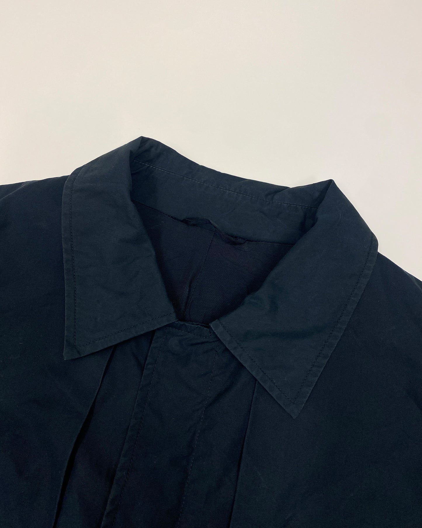 Jil Sander SS2009 Short Zip Cotton Coat Navy