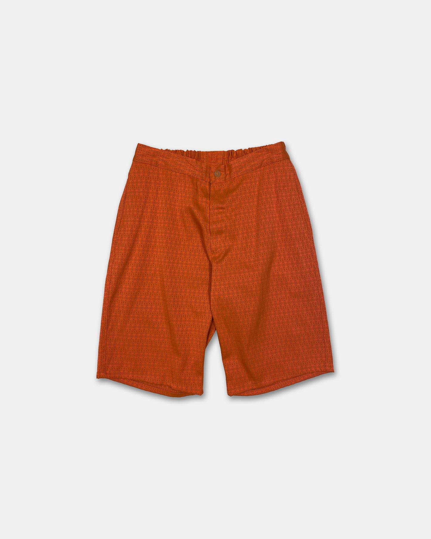 Jil Sander 1990s Pattern Shorts Orange