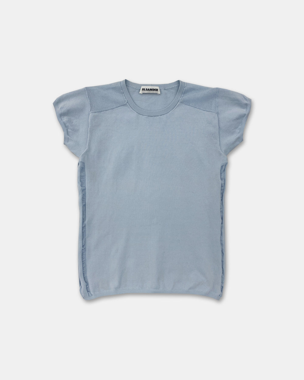 Jil Sander 1990s Stretch Top Light Blue