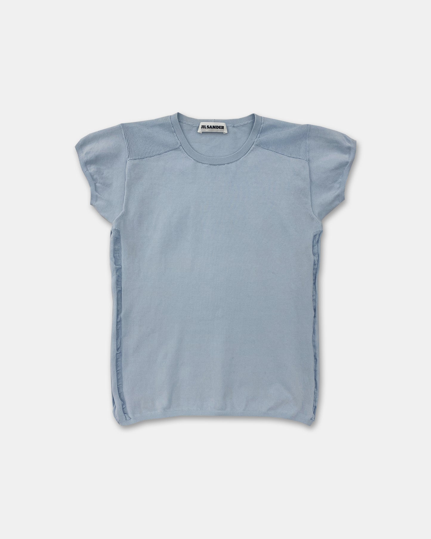 Jil Sander 1990s Stretch Top Light Blue