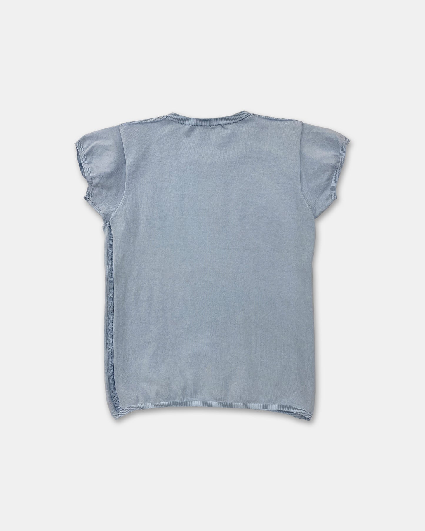 Jil Sander 1990s Stretch Top Light Blue