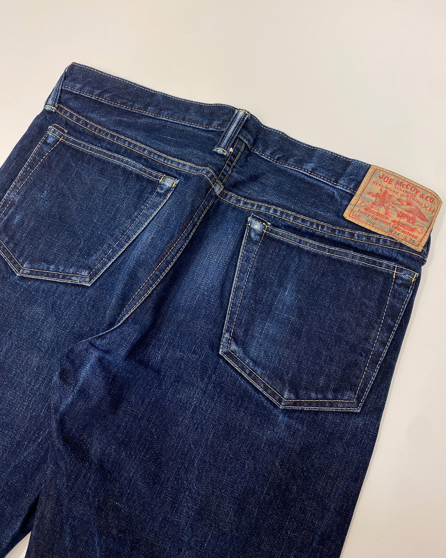 Joe McCoy 1990s Lot. 906 Selvedge Denim Faded Blue