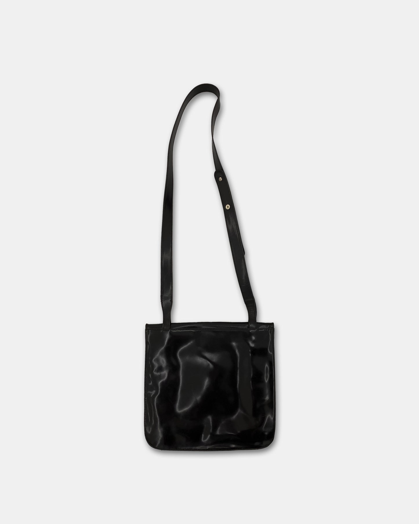 Joop! 2000s Handmade Leather Shoulder Bag Dark Brown