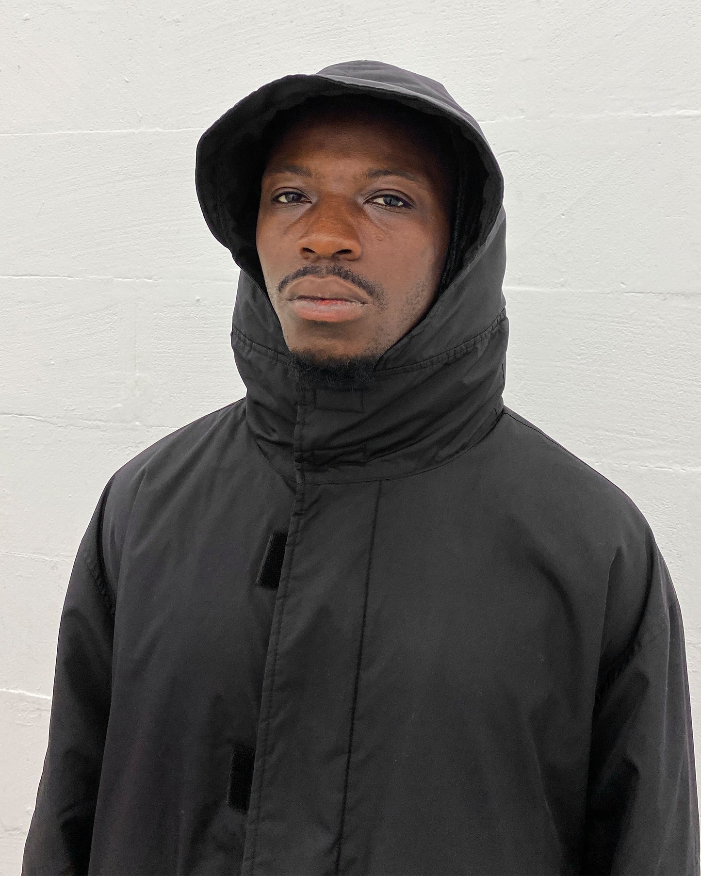Joop! 2010s Padded Nylon Parka Jacket Black