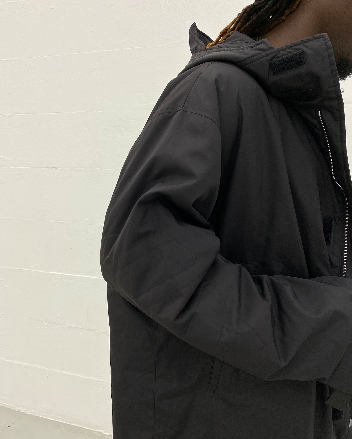 Joop! 2010s Padded Nylon Parka Jacket Black
