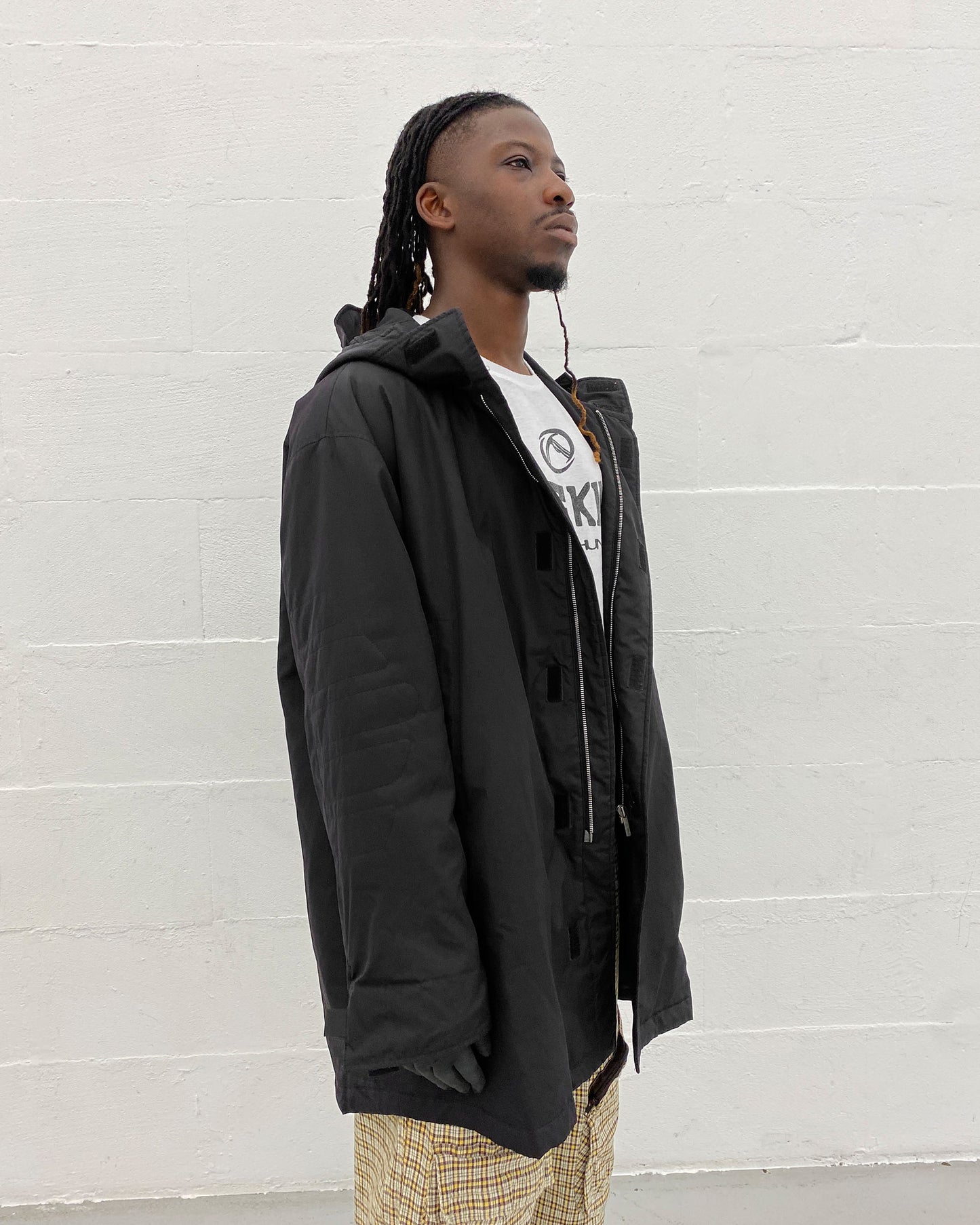 Joop! 2010s Padded Nylon Parka Jacket Black
