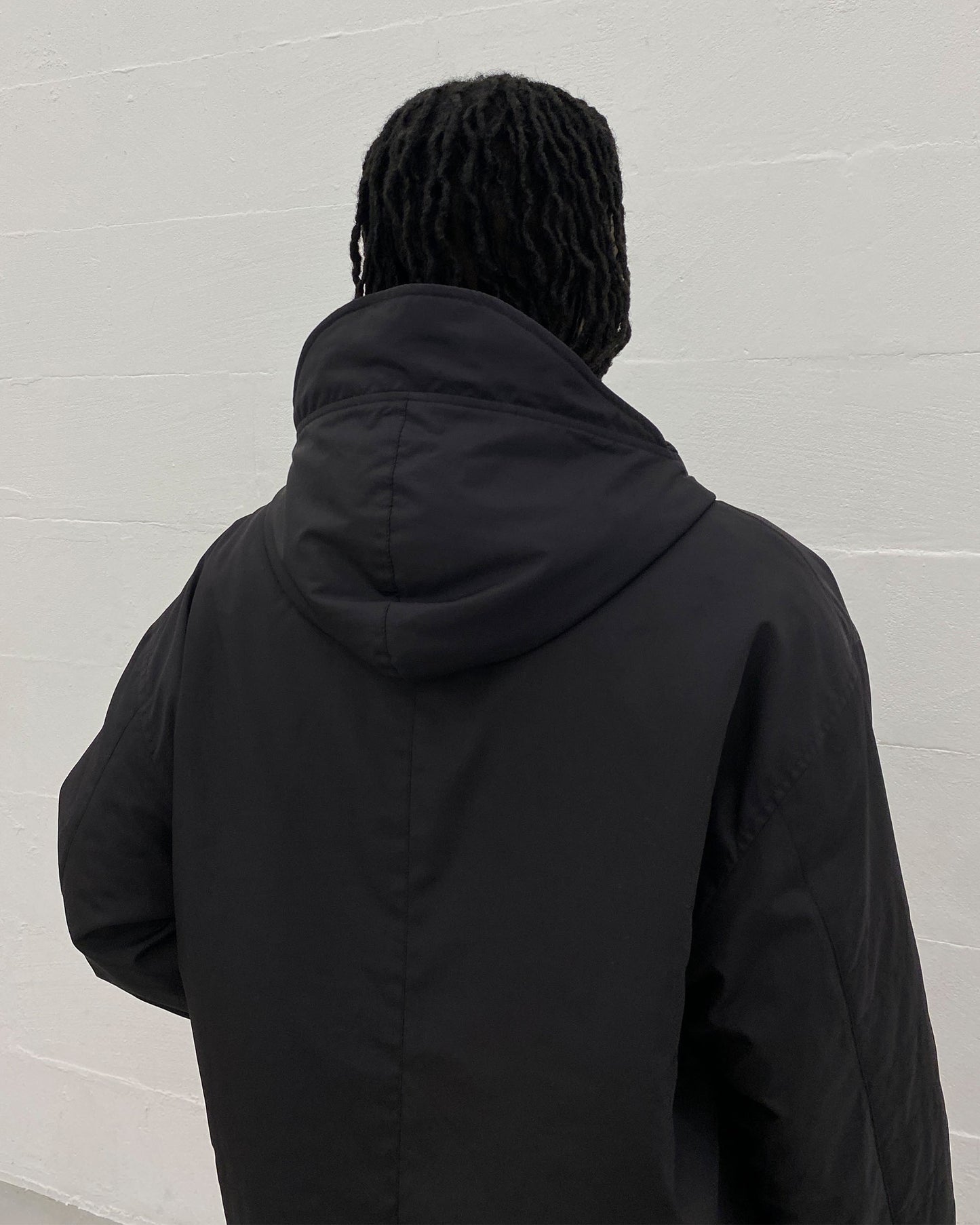 Joop! 2010s Padded Nylon Parka Jacket Black