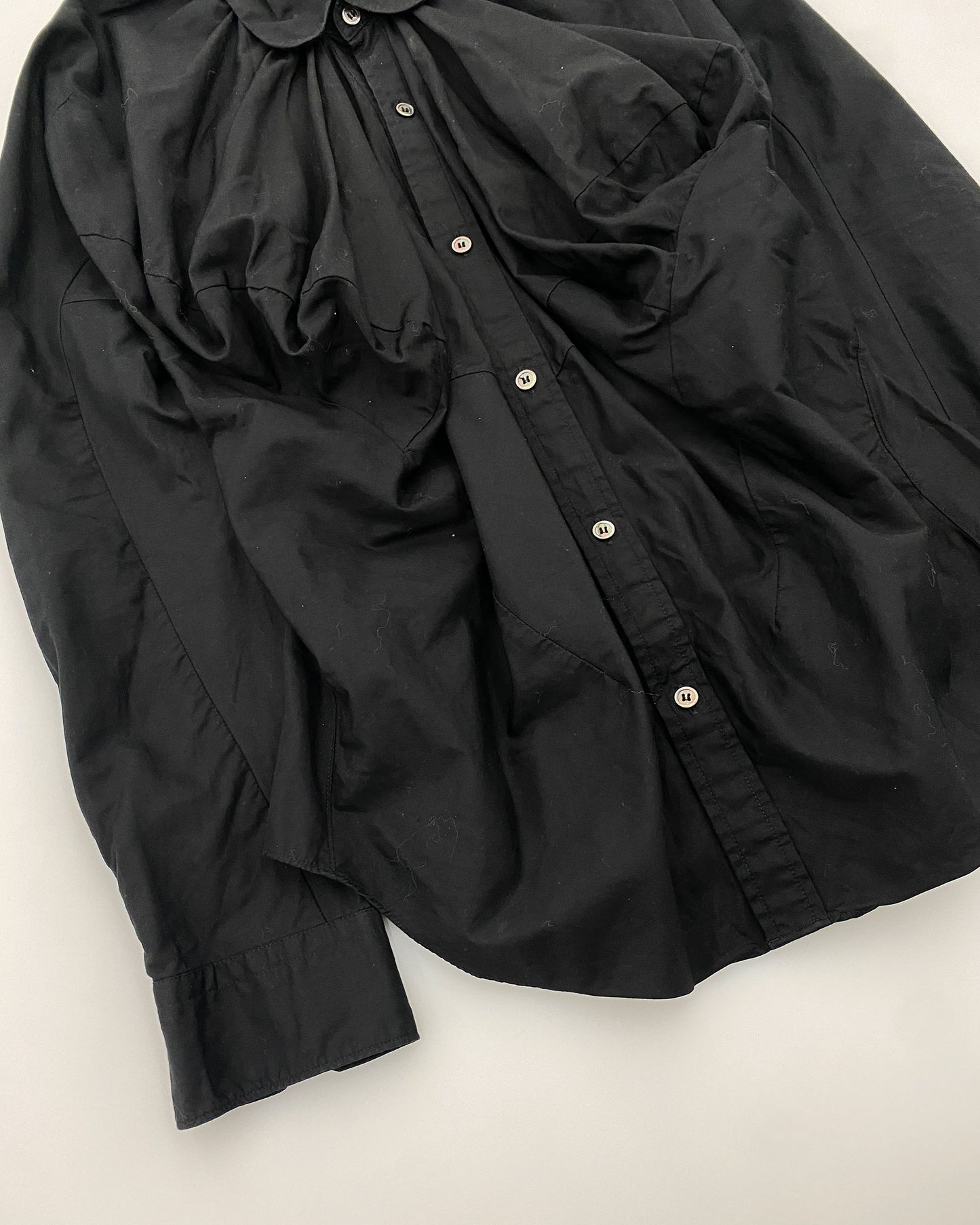 Junya Watanabe Comme des Garçons AW2009 Big Breast Blouse Top Black