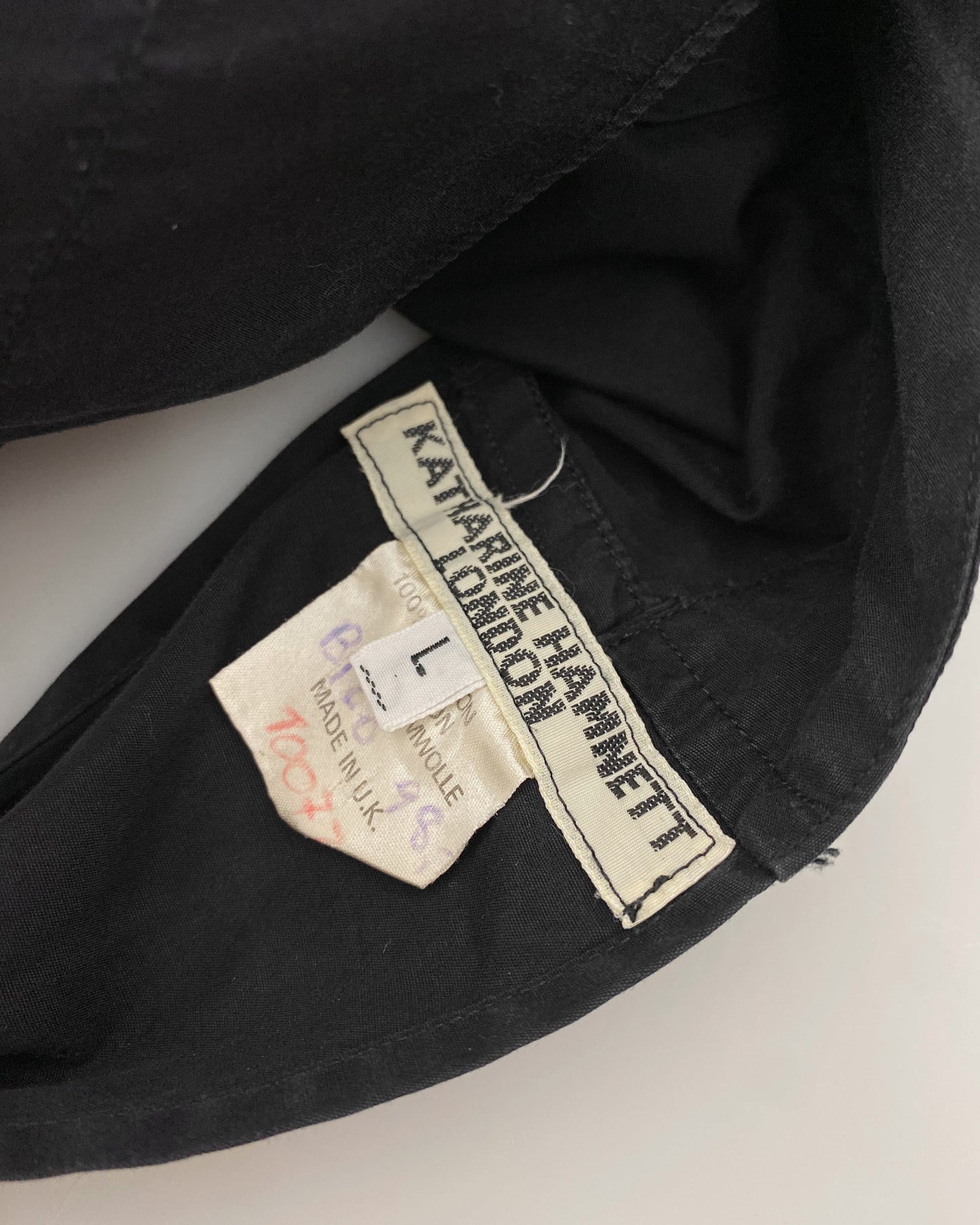 Katharine Hamnett 1990s Cotton Top Black