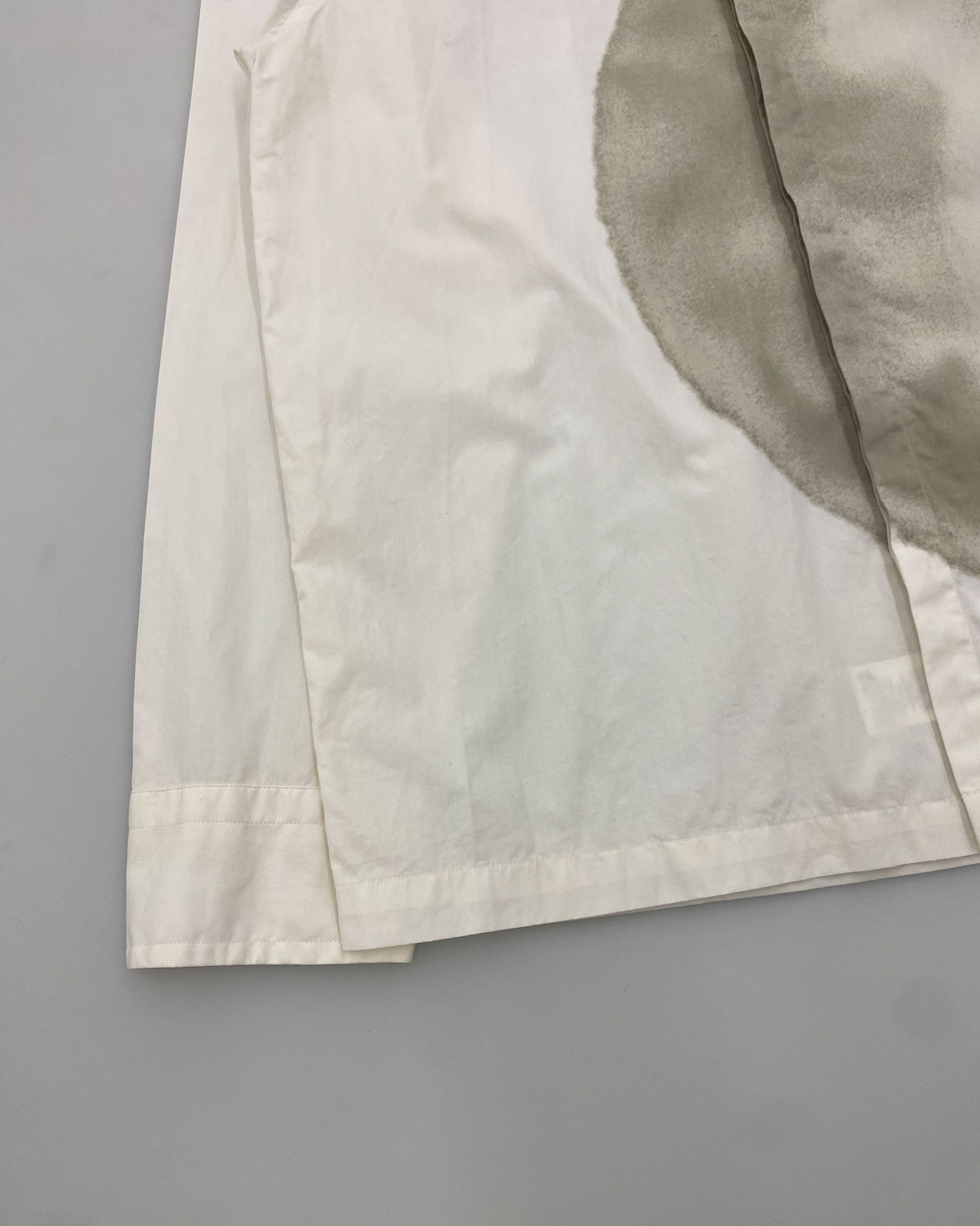 Kenzo Homme 1990s Big Stain Shirt White