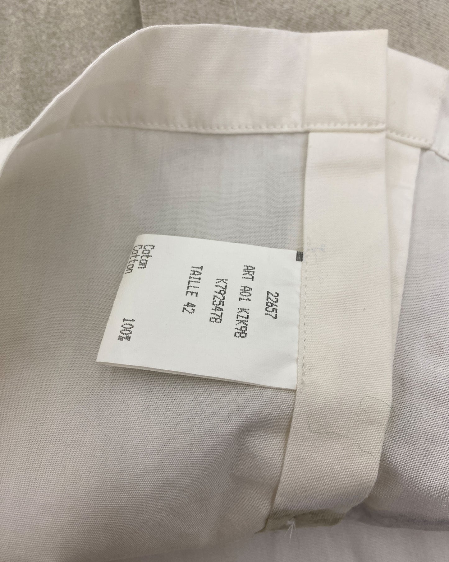 Kenzo Homme 1990s Big Stain Shirt White