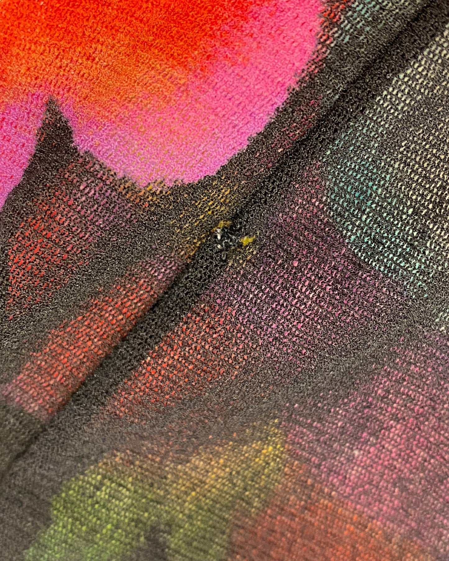 Kenzo Jungle 1980s Flower Mesh Longsleeve Top Black