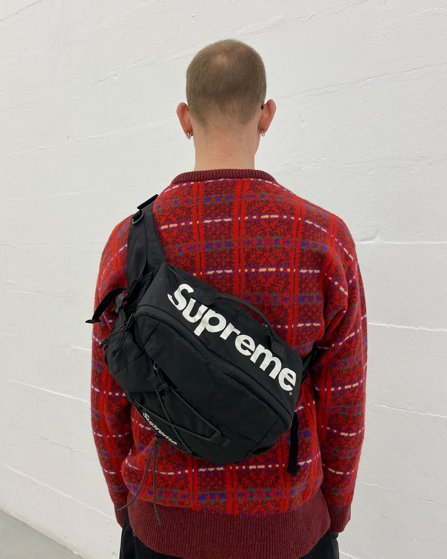 Supreme SS2017 Ripstop Waist Shoulder Bag Black