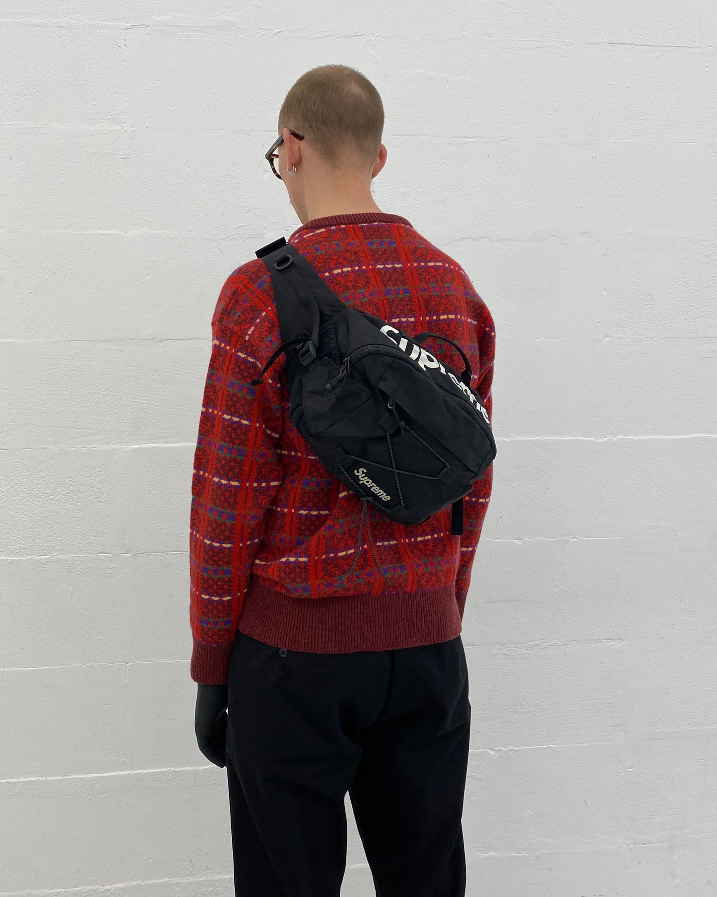 Supreme SS2017 Ripstop Waist Shoulder Bag Black