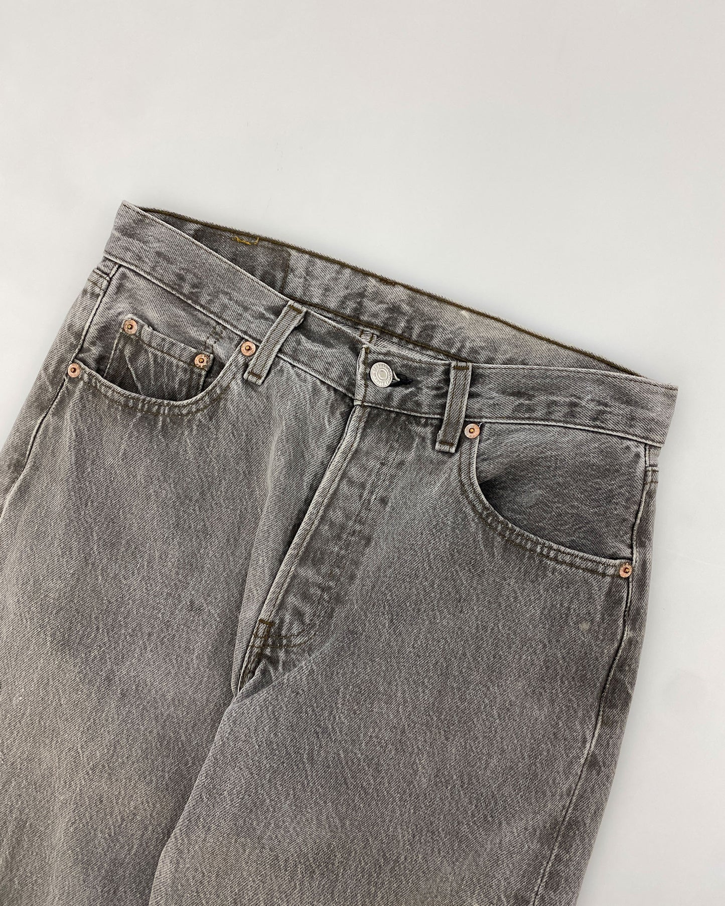 Levis 1990s 501 Denim Grey
