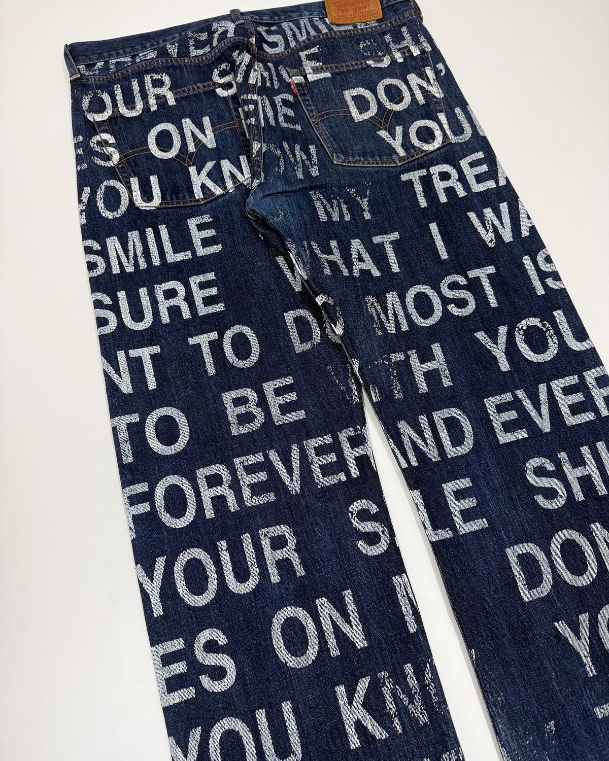 Junya Watanabe Man Comme des Garçons x Levis SS2002 Poem Denim Dark Blue