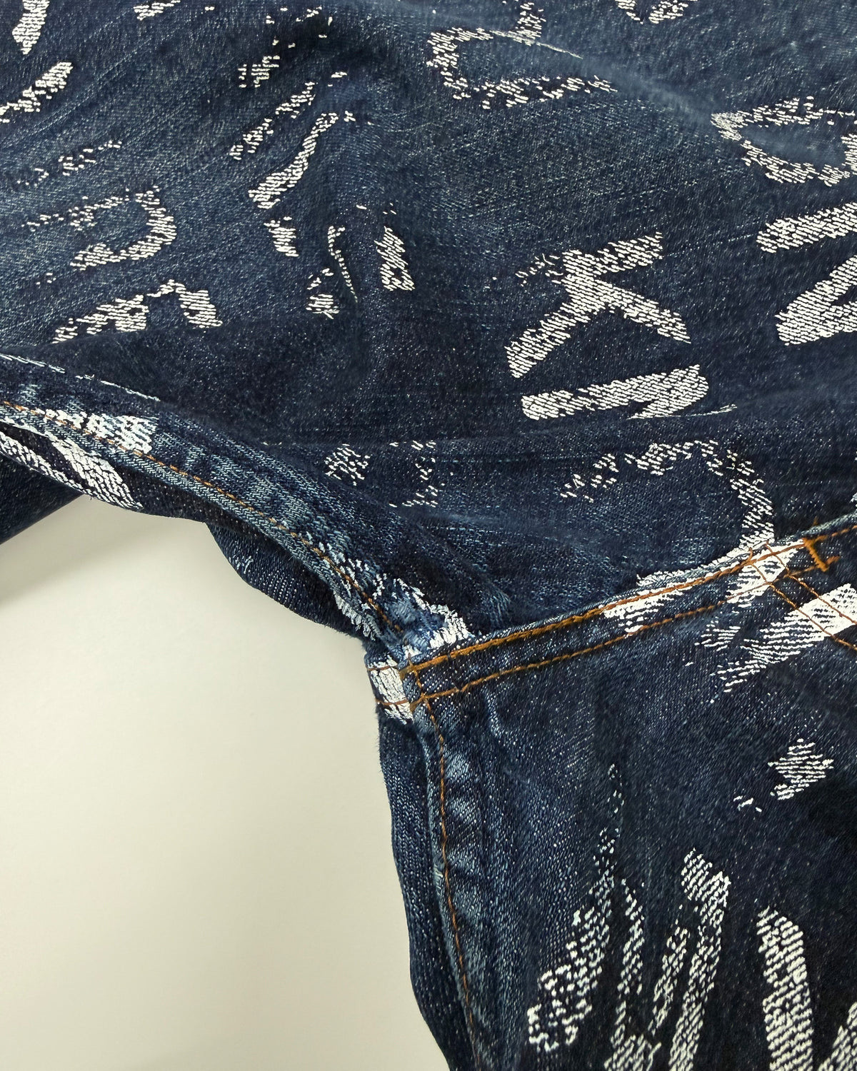 Junya Watanabe Man Comme des Garçons x Levis SS2002 Poem Denim Dark Blue