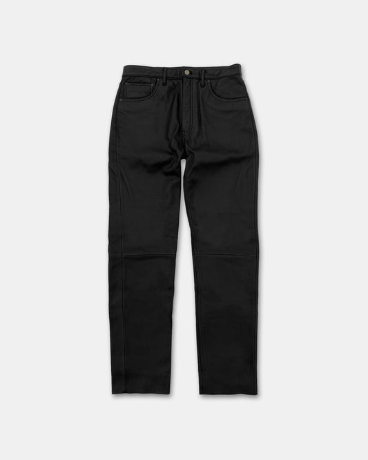 Levis 1998 55185 Made in Korea Leather Pants Black