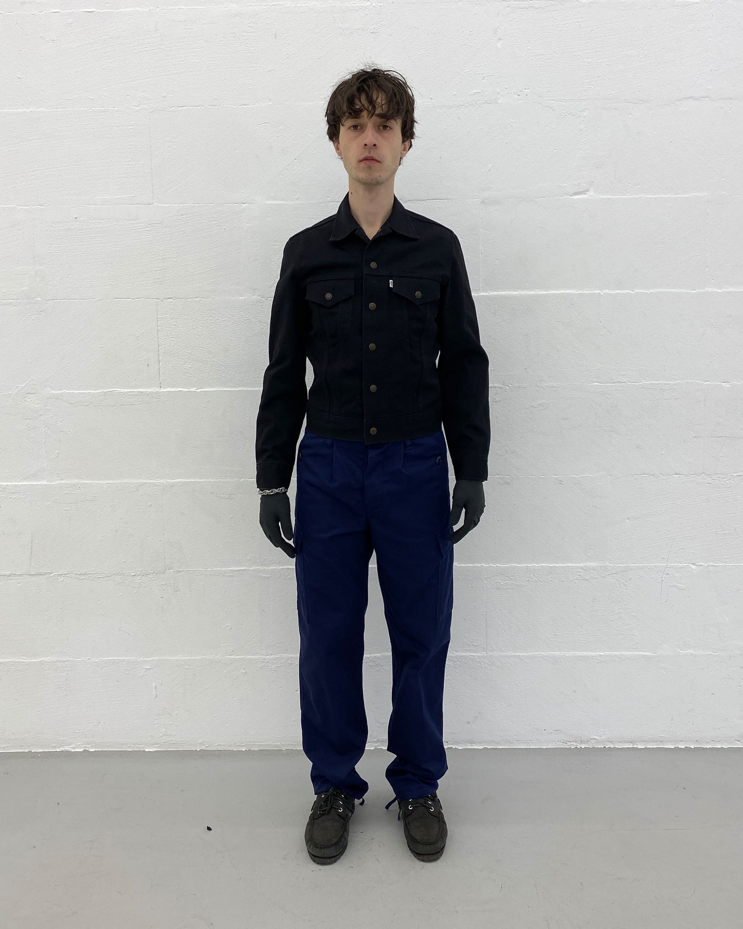 Vintage 1990s Military Cargo Pants Navy