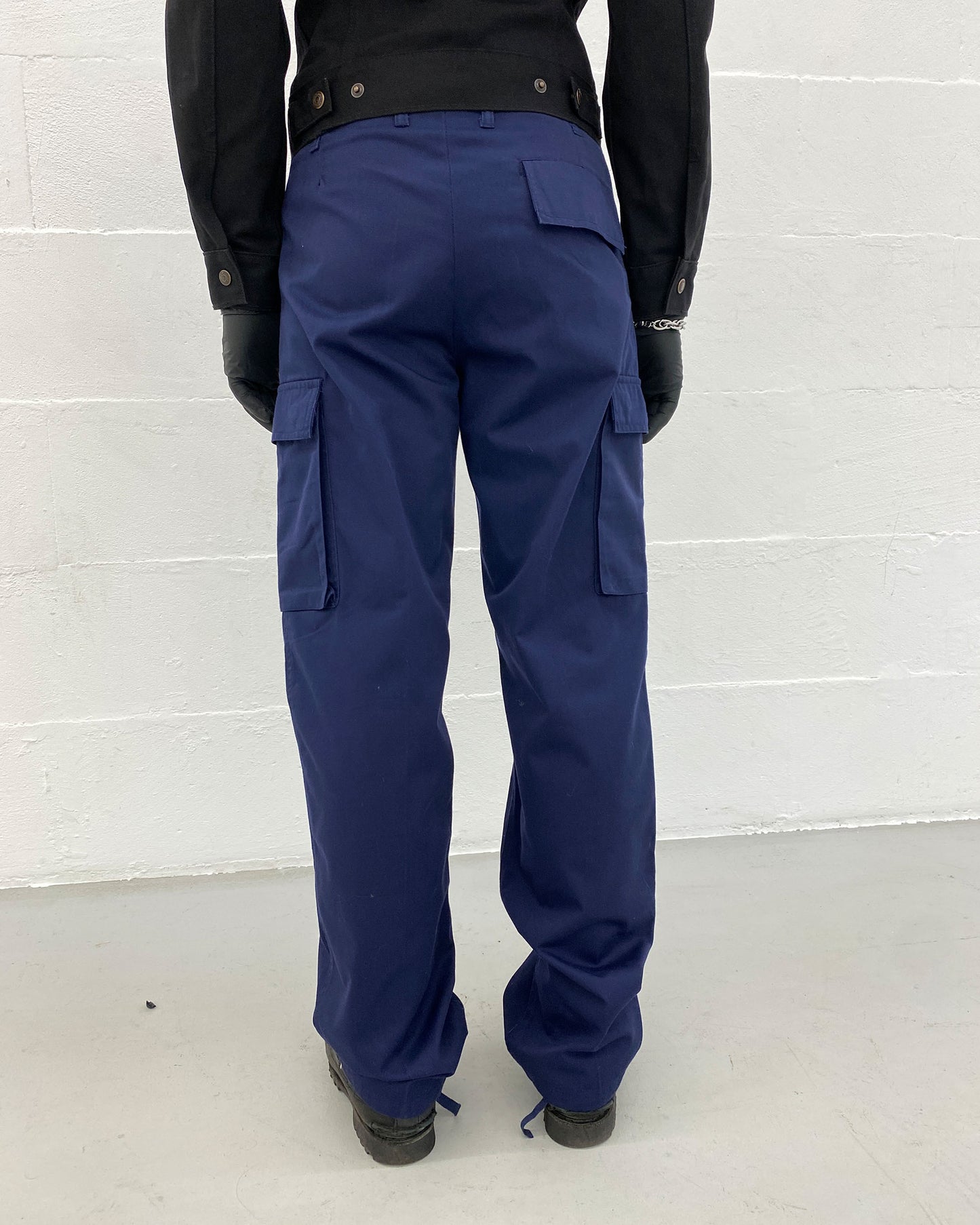 Vintage 1990s Military Cargo Pants Navy
