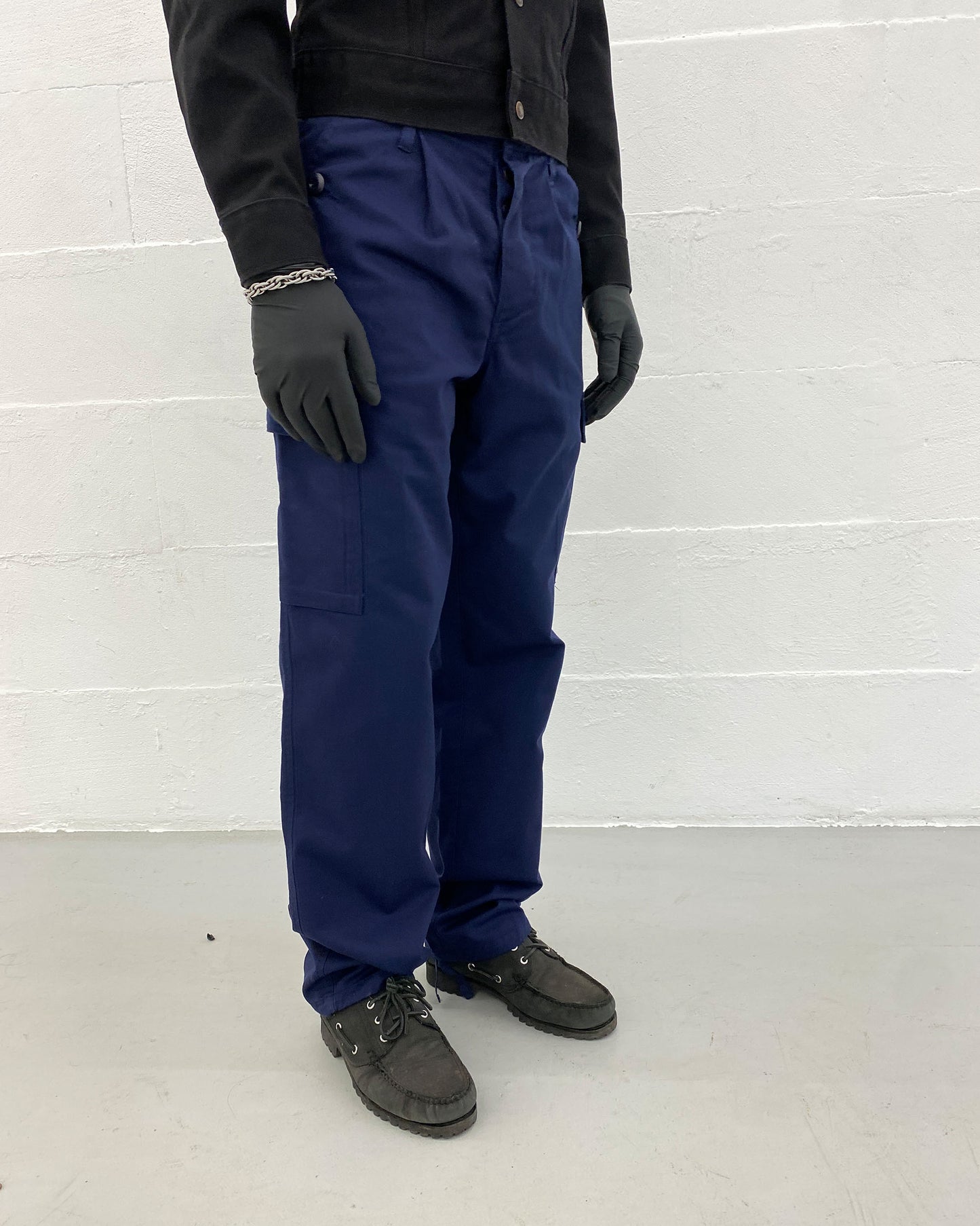 Vintage 1990s Military Cargo Pants Navy
