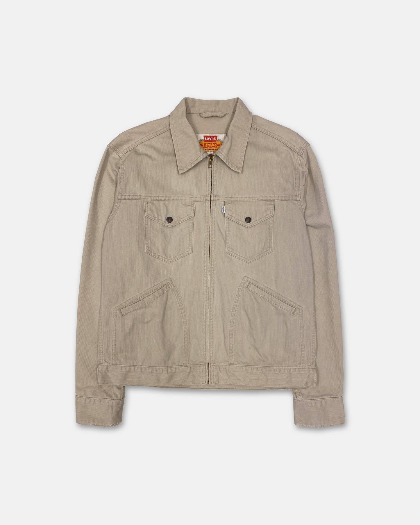 Levis 1998 White Tab Zip Jacket Creme