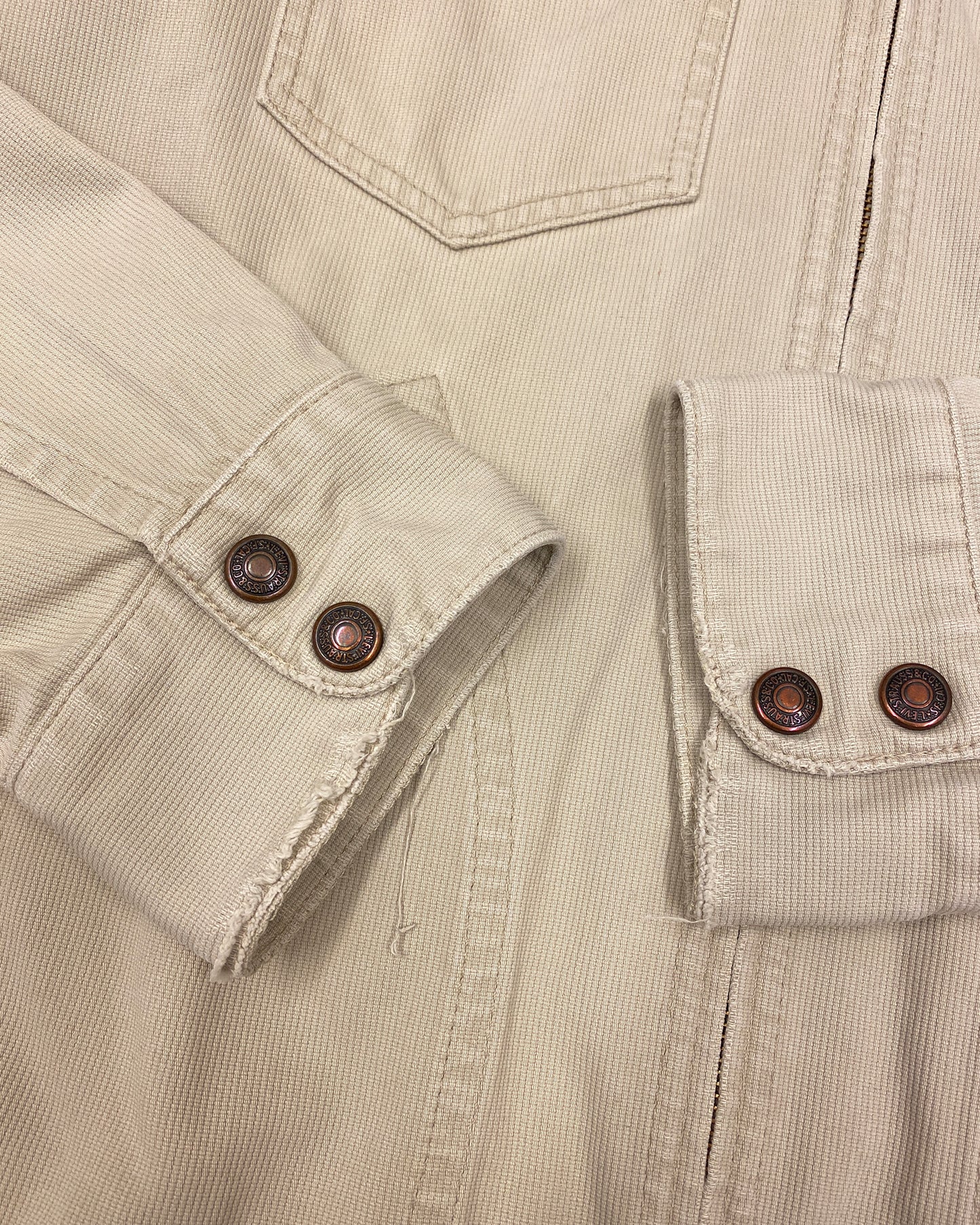 Levis 1998 White Tab Zip Jacket Creme
