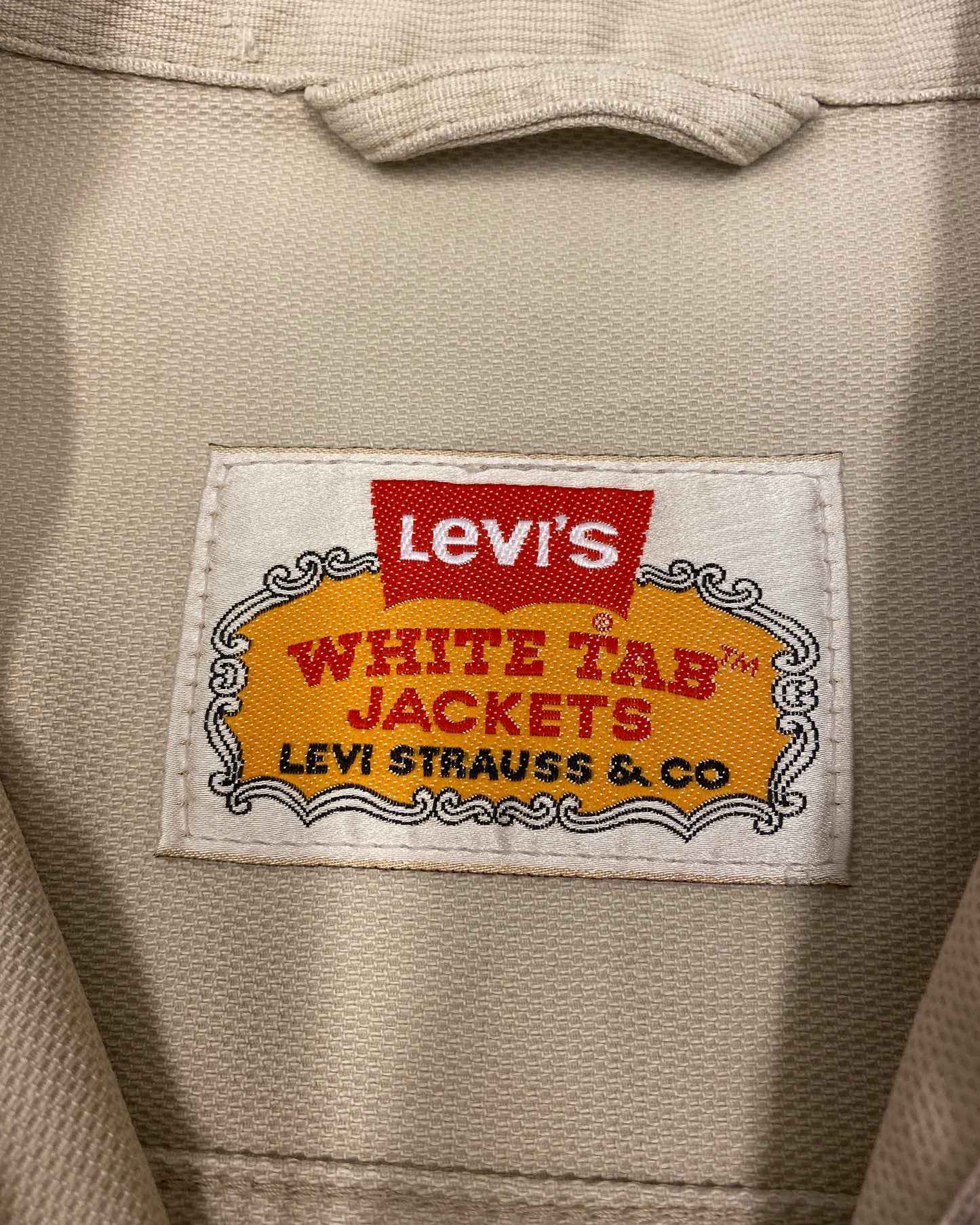 Levis 1998 White Tab Zip Jacket Creme