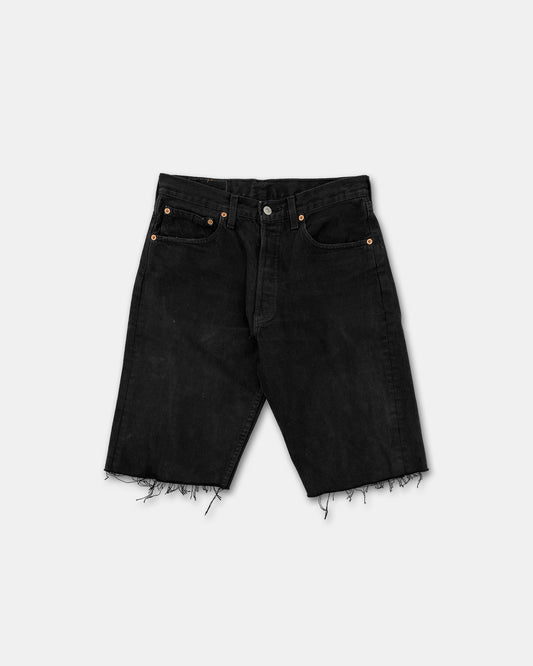 Levis 1990s 501 Denim Shorts Black
