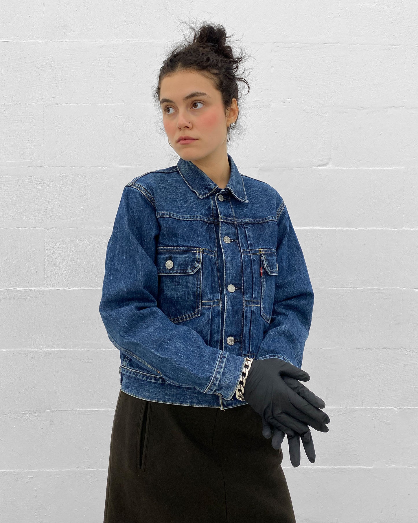 Levis 1996 Type 2 Japan Big E Selvedge Denim Jacket Blue