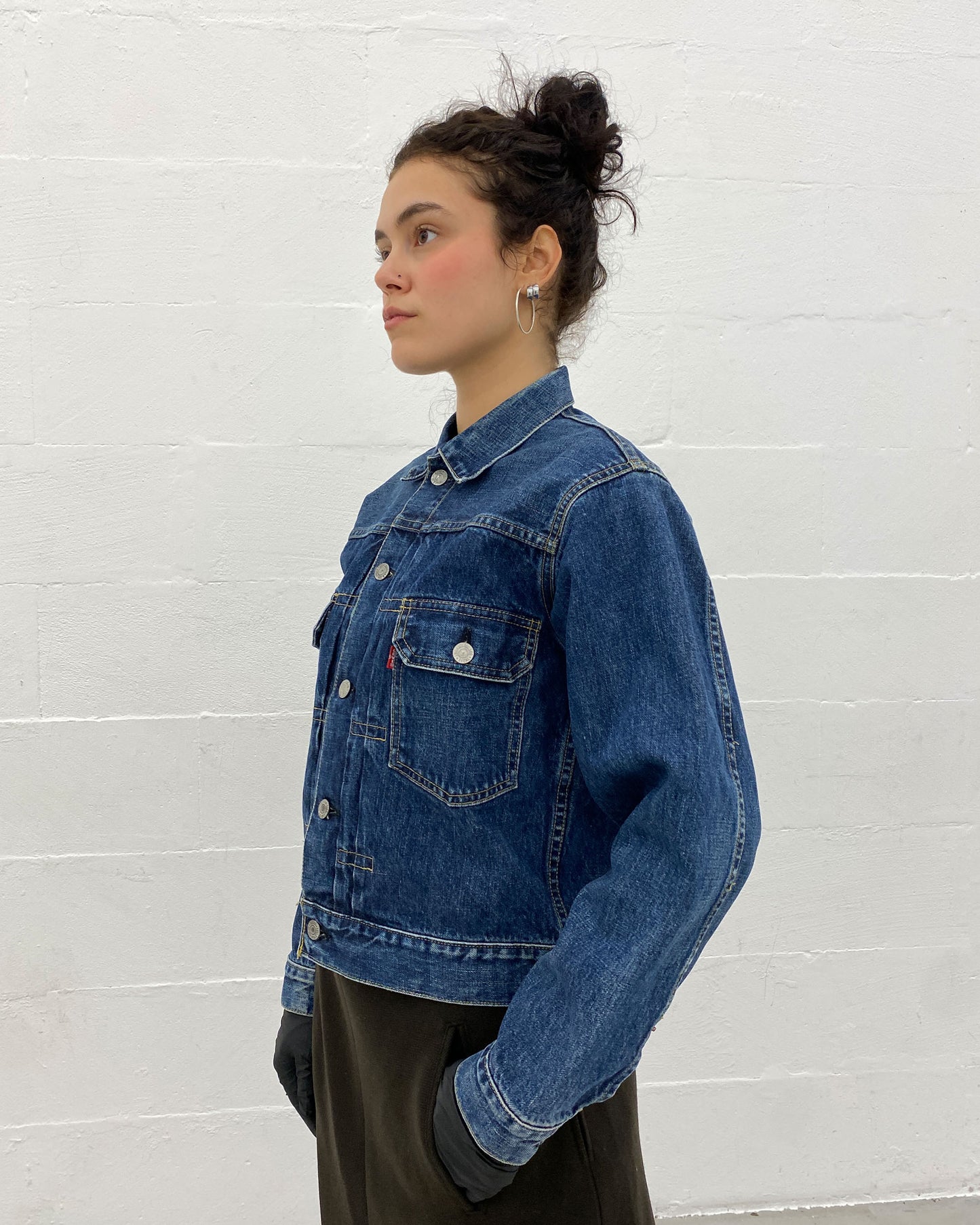 Levis 1996 Type 2 Japan Big E Selvedge Denim Jacket Blue