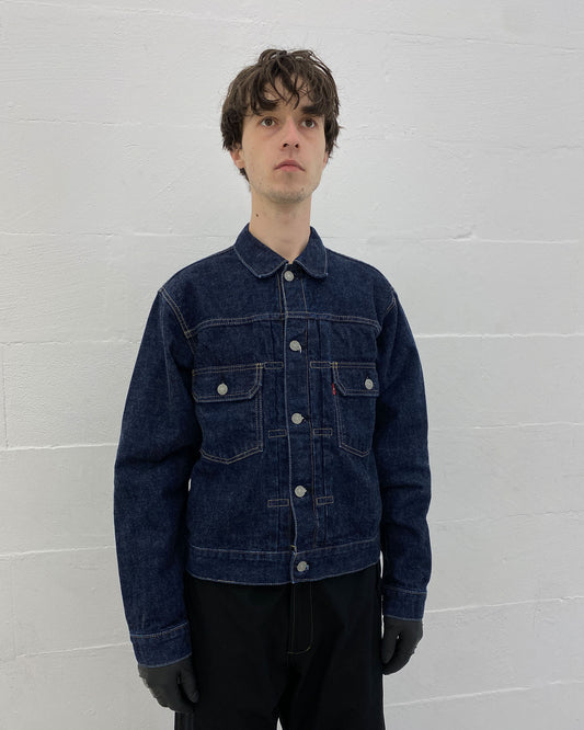 Levis 1997 Type 2 Japan Big E Selvedge Denim Jacket Dark Blue