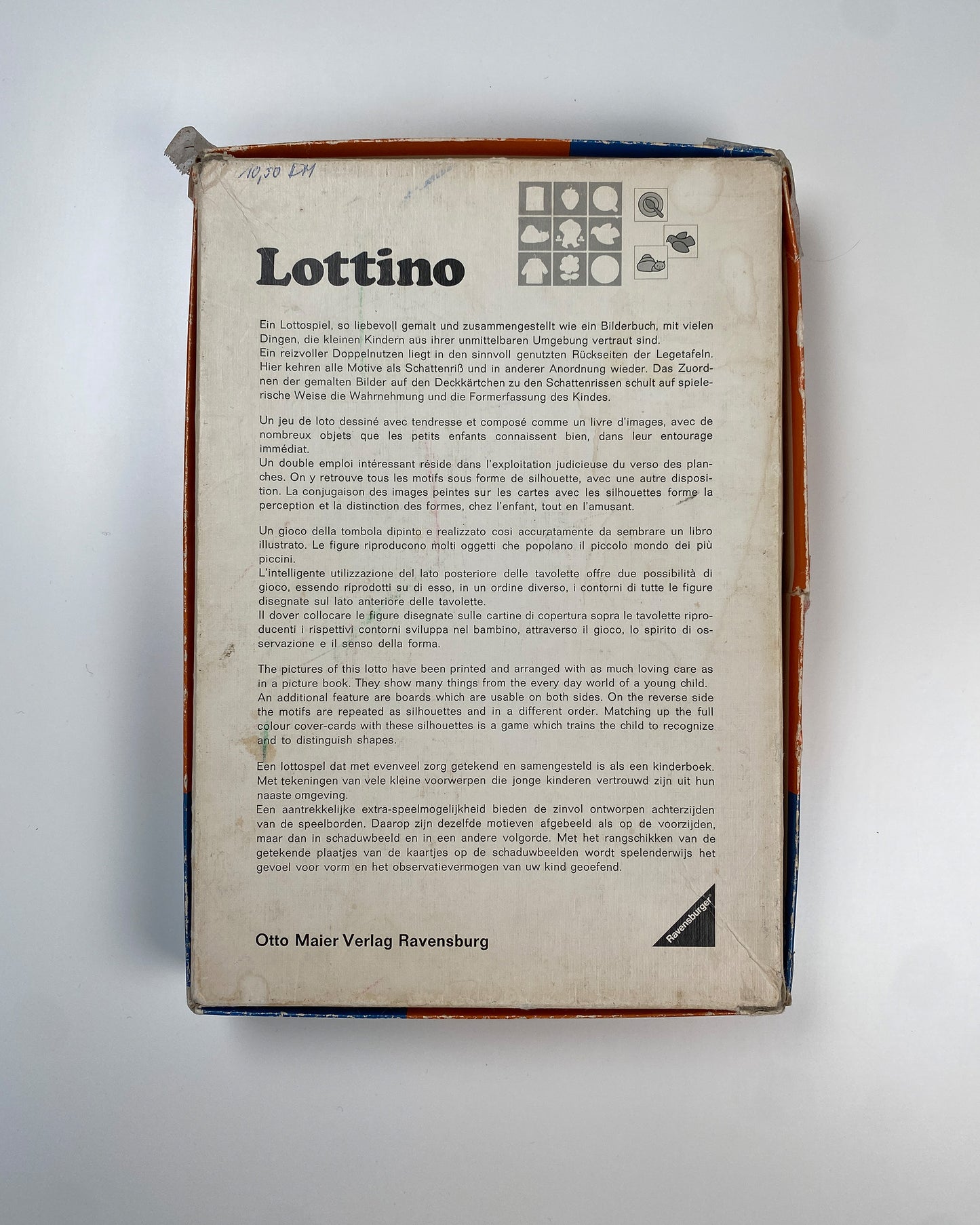 Ravensburger 1974 Dick Bruna Lottino Game