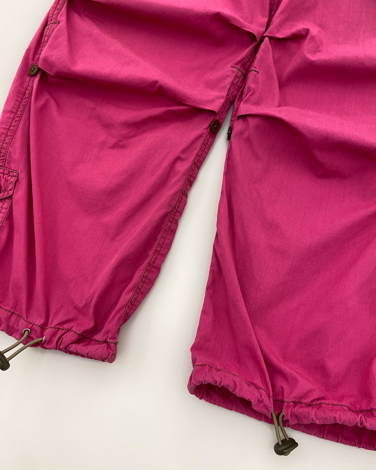 Maharishi 1990er Snopants Fallschirmhose Pink 