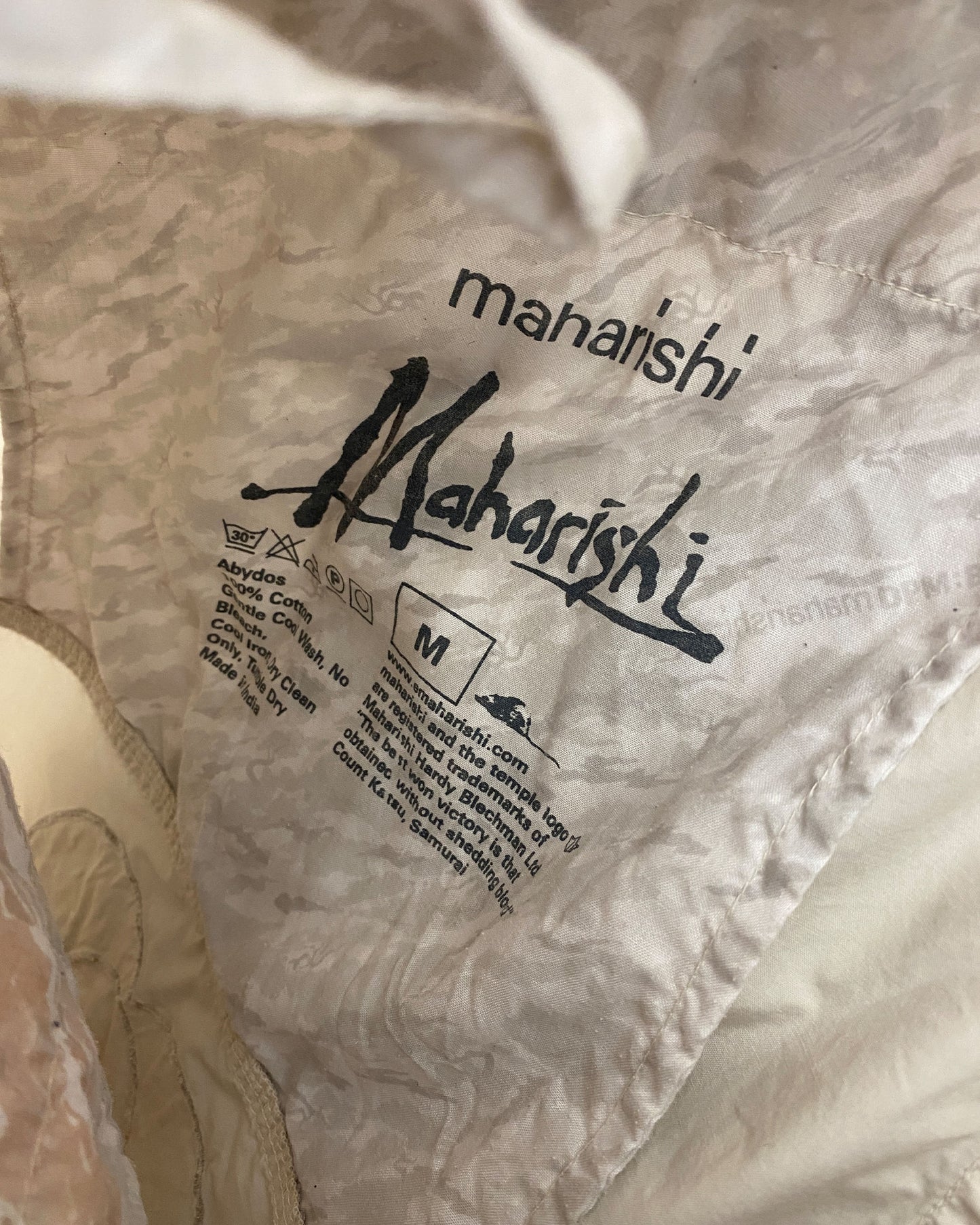 Maharishi 2010s Embroidered Shorts Creme