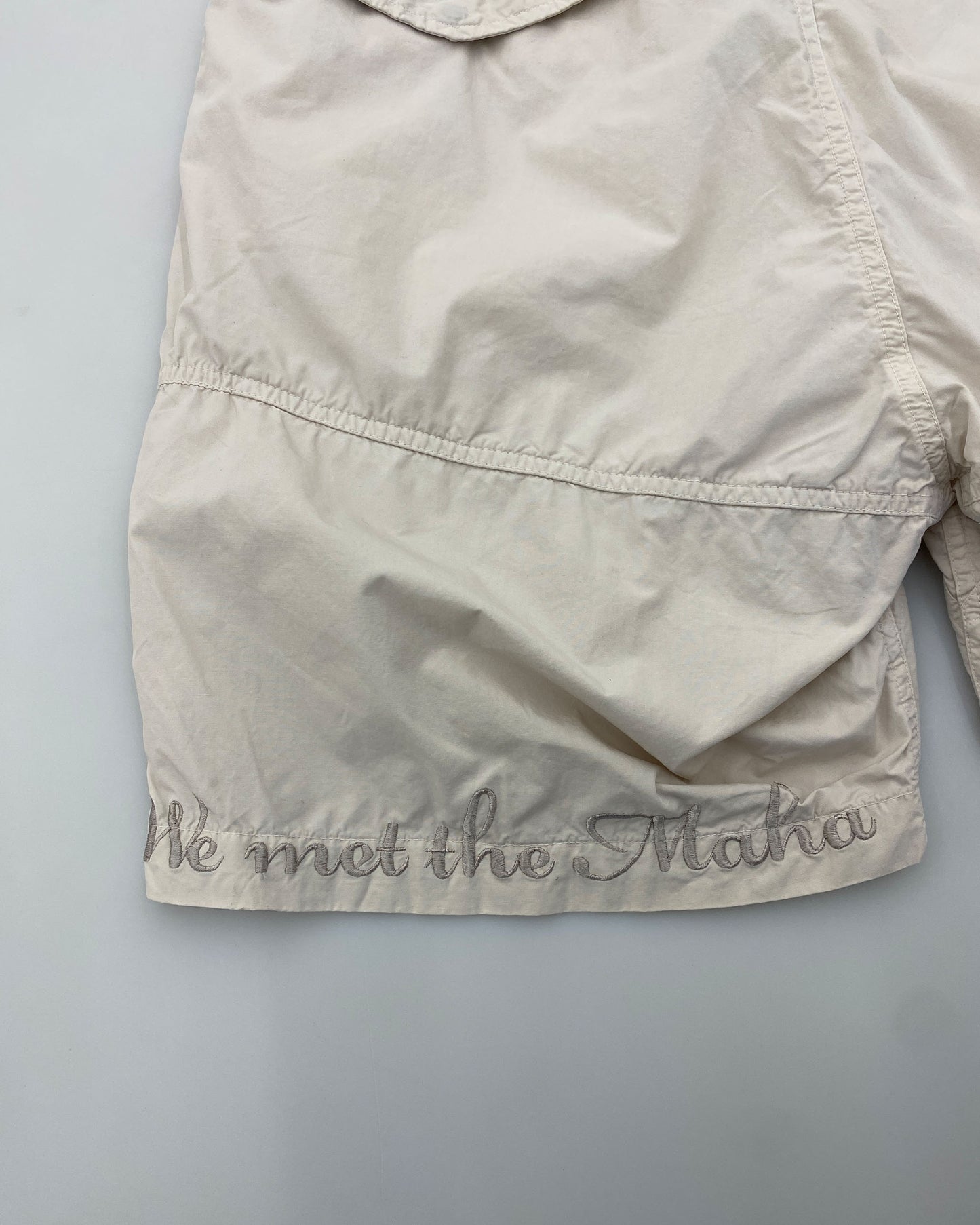 Maharishi 2010s Embroidered Shorts Creme