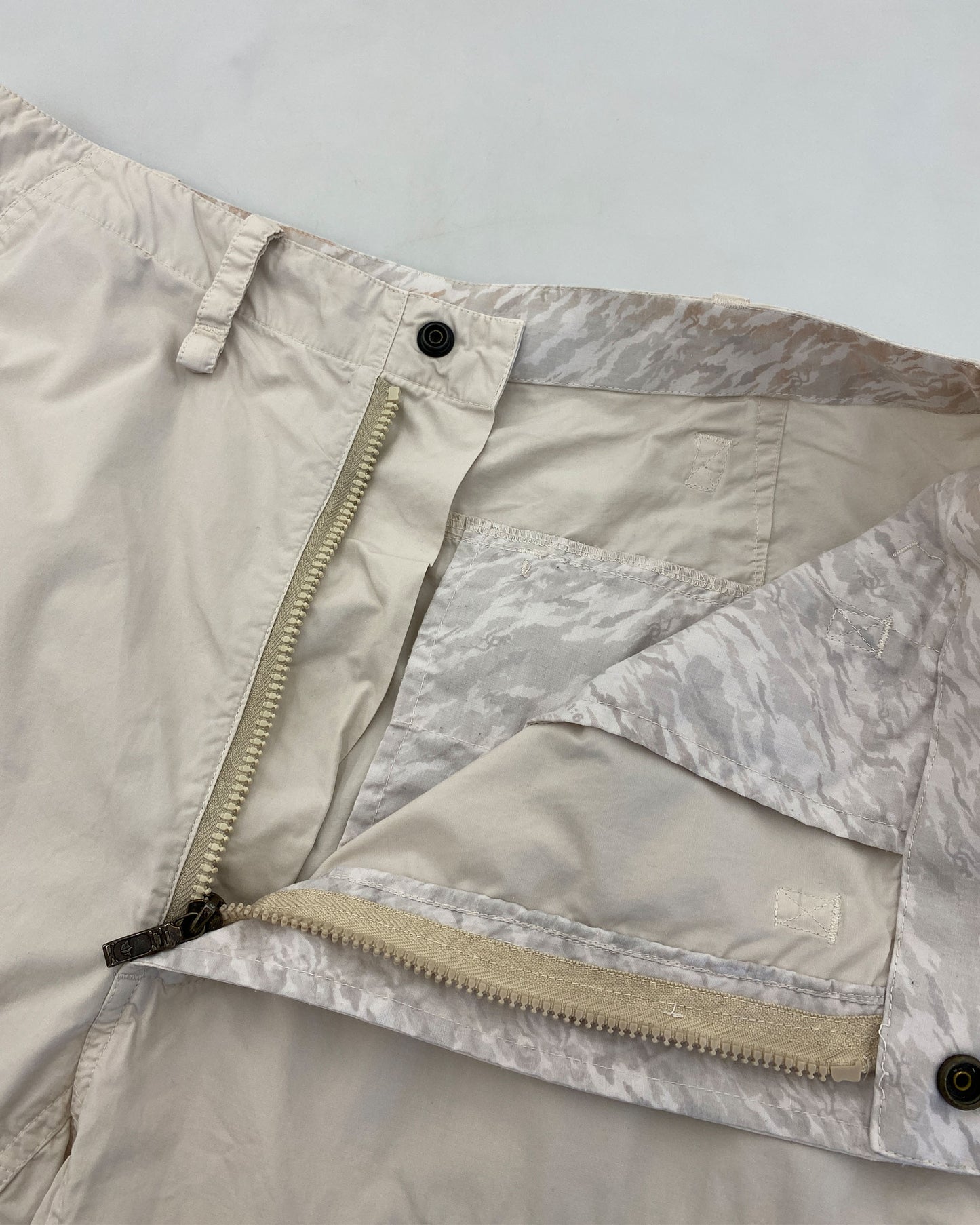 Maharishi 2010s Embroidered Shorts Creme