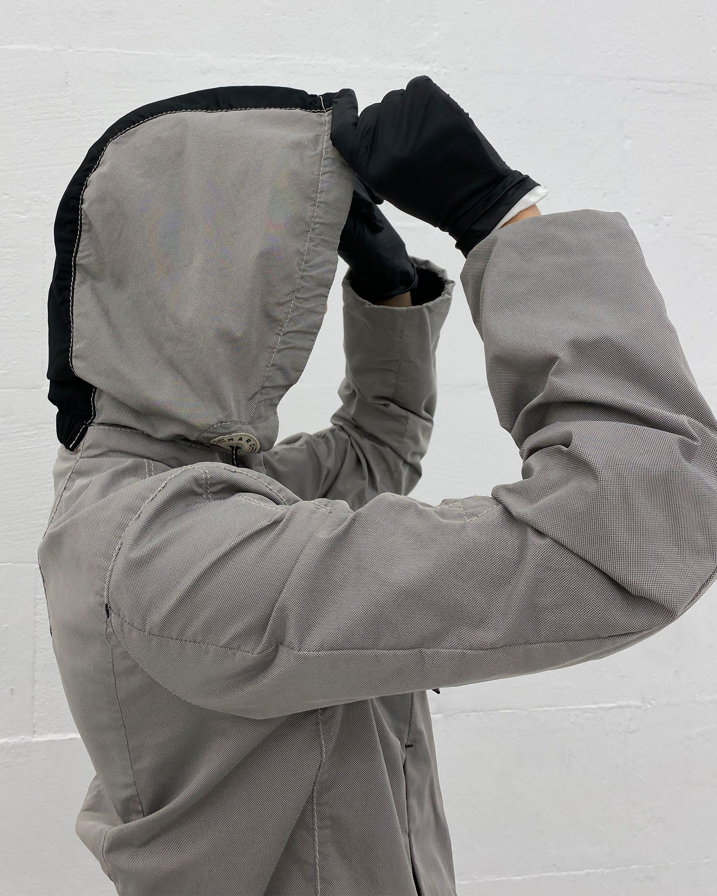 Marc Cain 2010s Hooded Sport Zip Jacket Grey