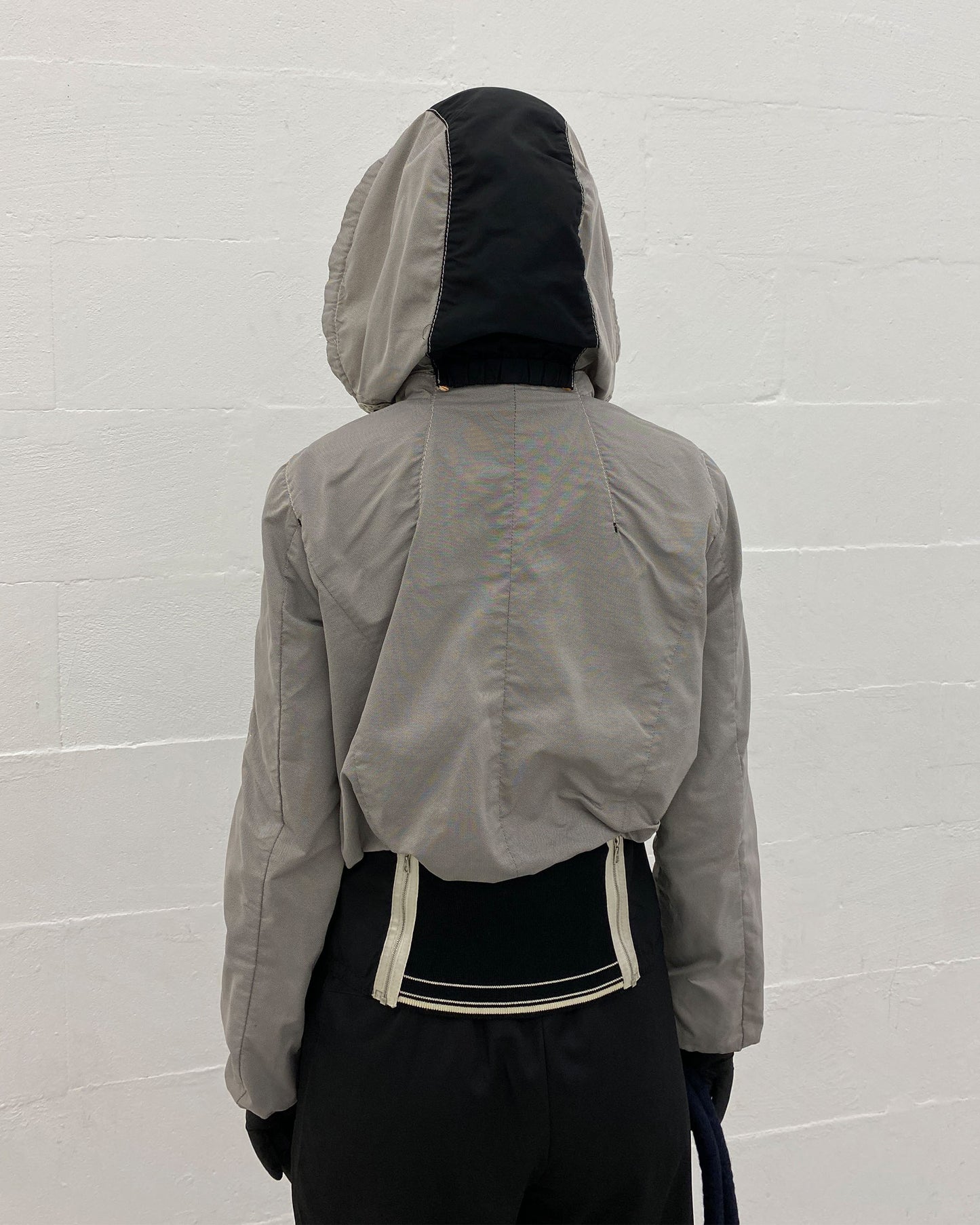 Marc Cain 2010s Hooded Sport Zip Jacket Grey