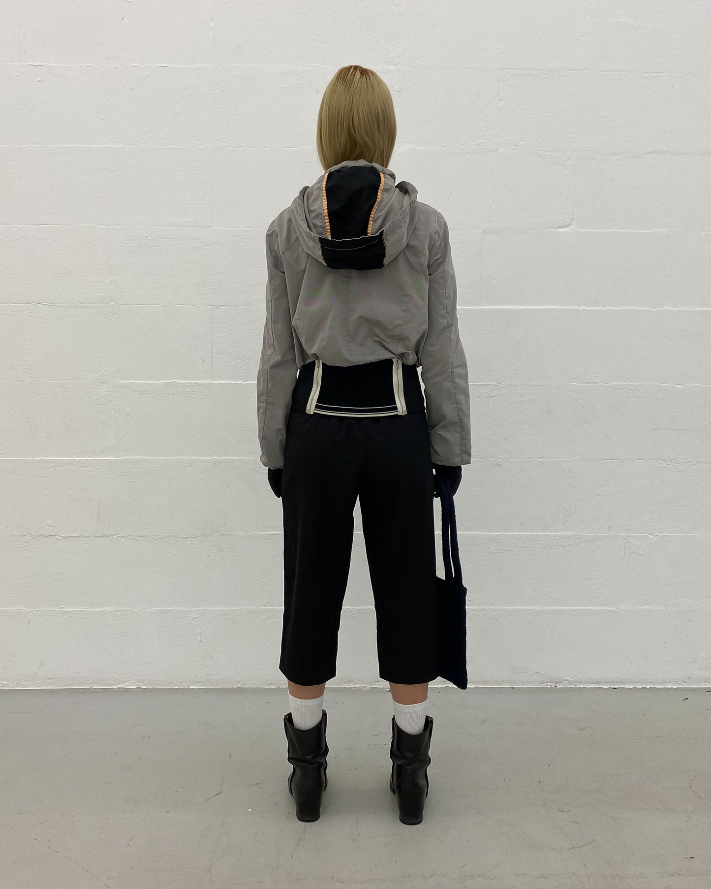 Marc Cain 2010s Hooded Sport Zip Jacket Grey