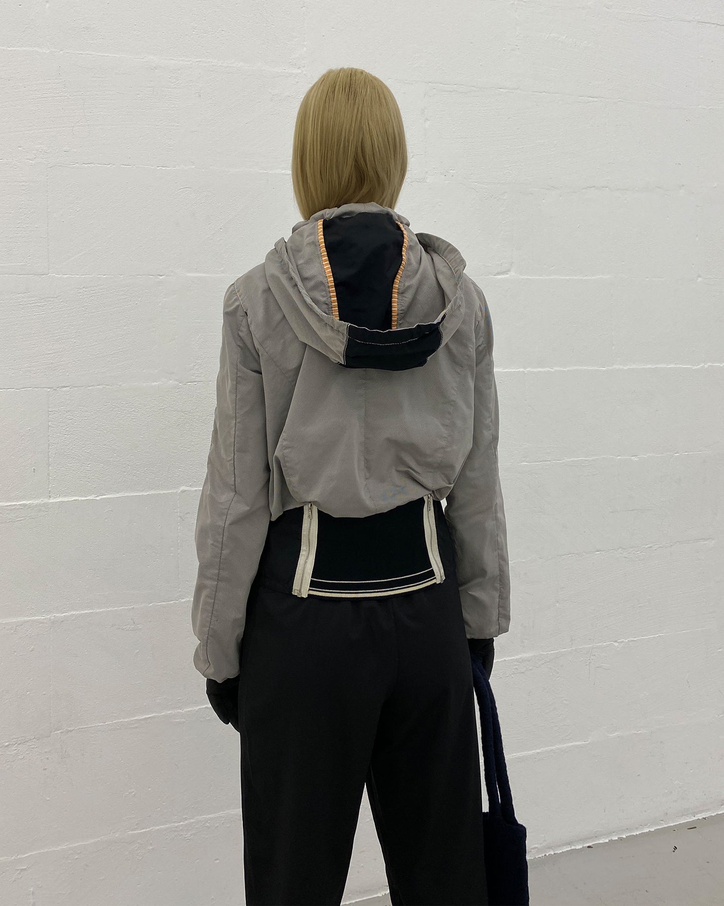 Marc Cain 2010s Hooded Sport Zip Jacket Grey