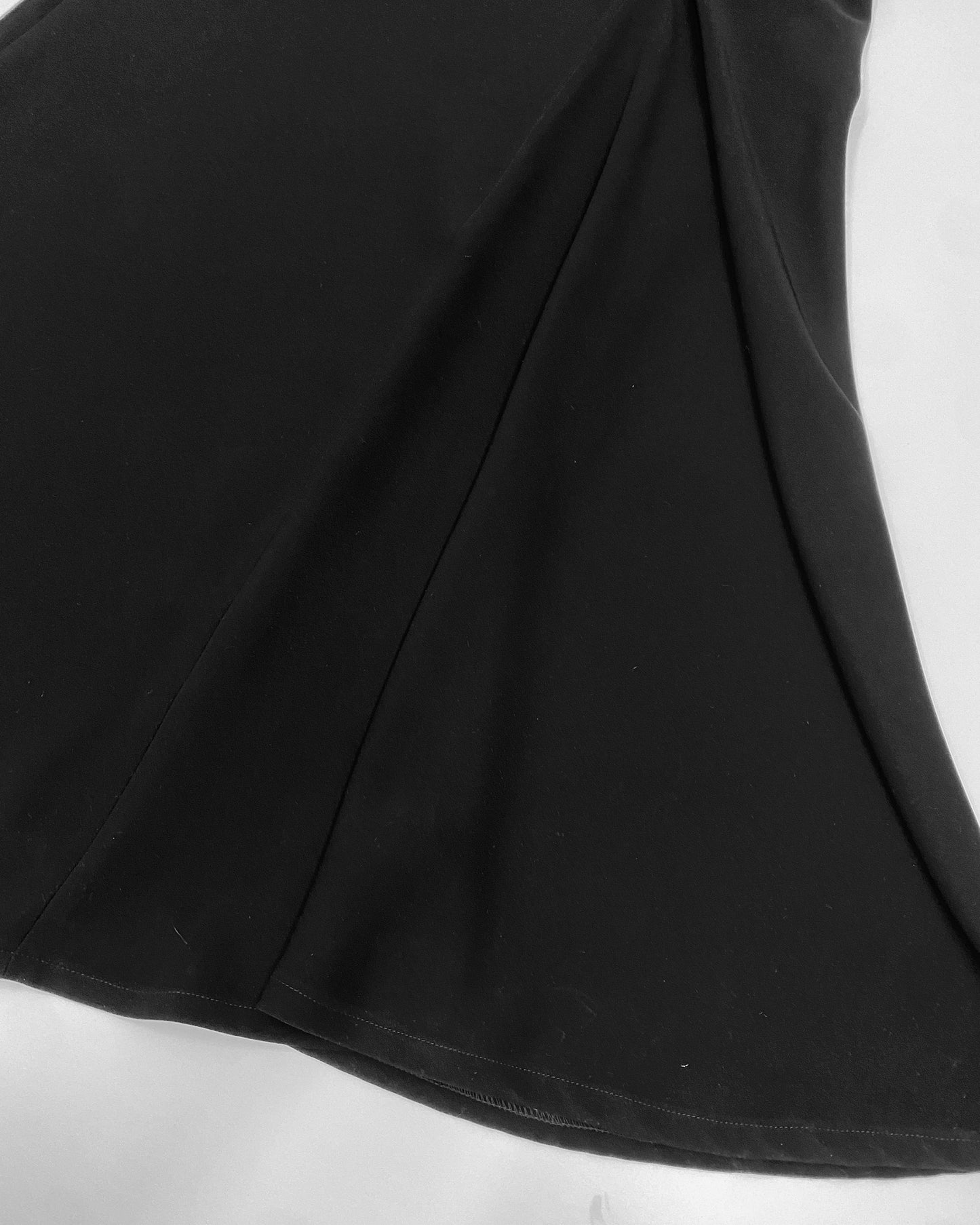 Marc Cain 2000s Asymmetrical Maxi Skirt Black