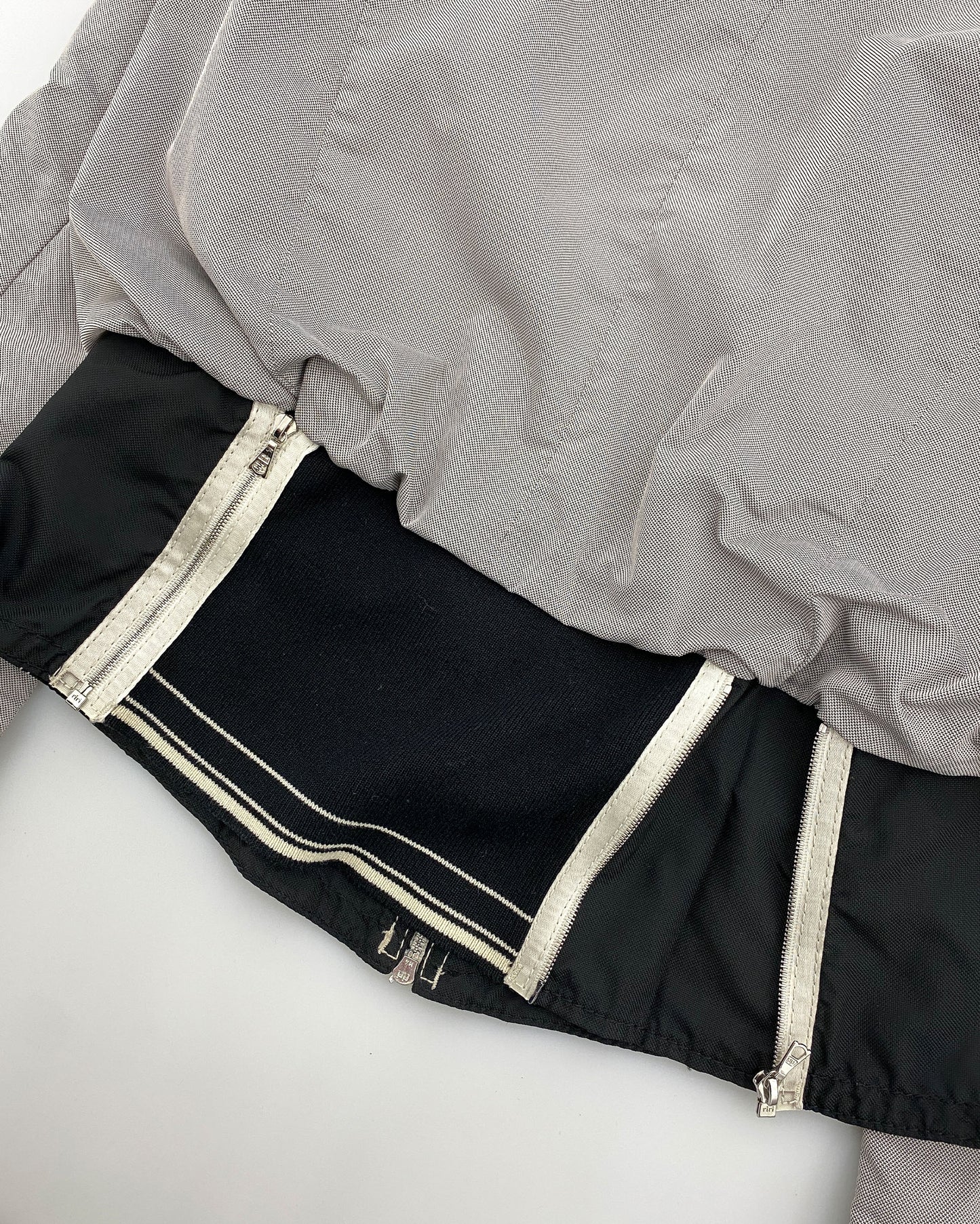 Marc Cain 2010s Hooded Sport Zip Jacket Grey